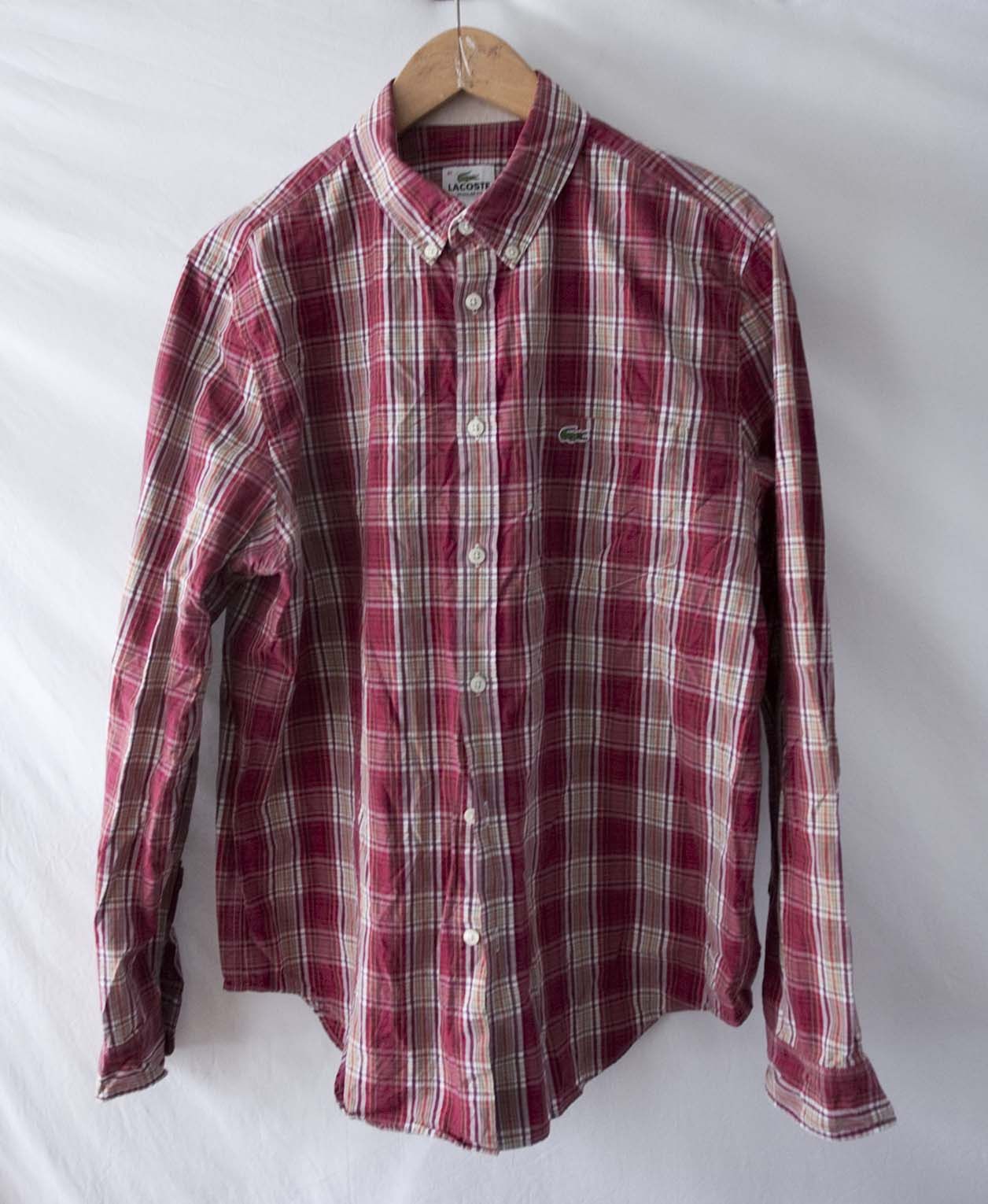 Lacoste Lacoste Shirt Size 41 / Medium Plaid Size US M / EU 48-50 / 2 - 1 Thumbnail