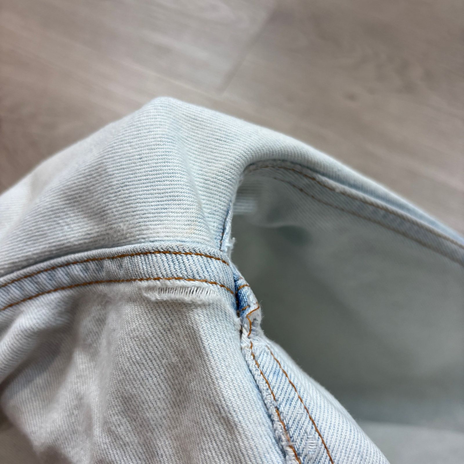 Levi's × Vintage Vintage 90s Levi's 501 Straight Leg Jeans 33x32 Made in USA Size US 33 - 14 Thumbnail