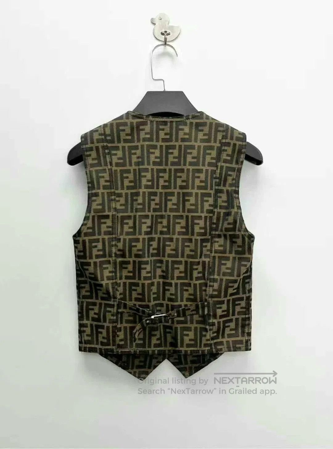 Fendi fendi brown logo print sleeveless vest. Size S / US 4 / IT 40 - 2 Thumbnail