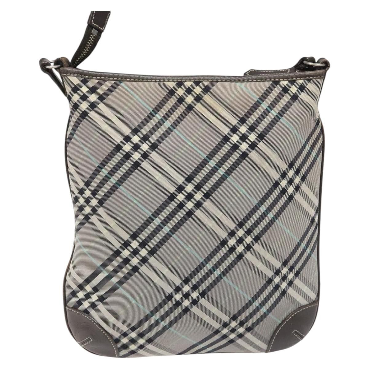 Burberry Burberry Nova Check Blue Label Shoulder Bag Nylon Gray Size ONE SIZE - 2 Thumbnail