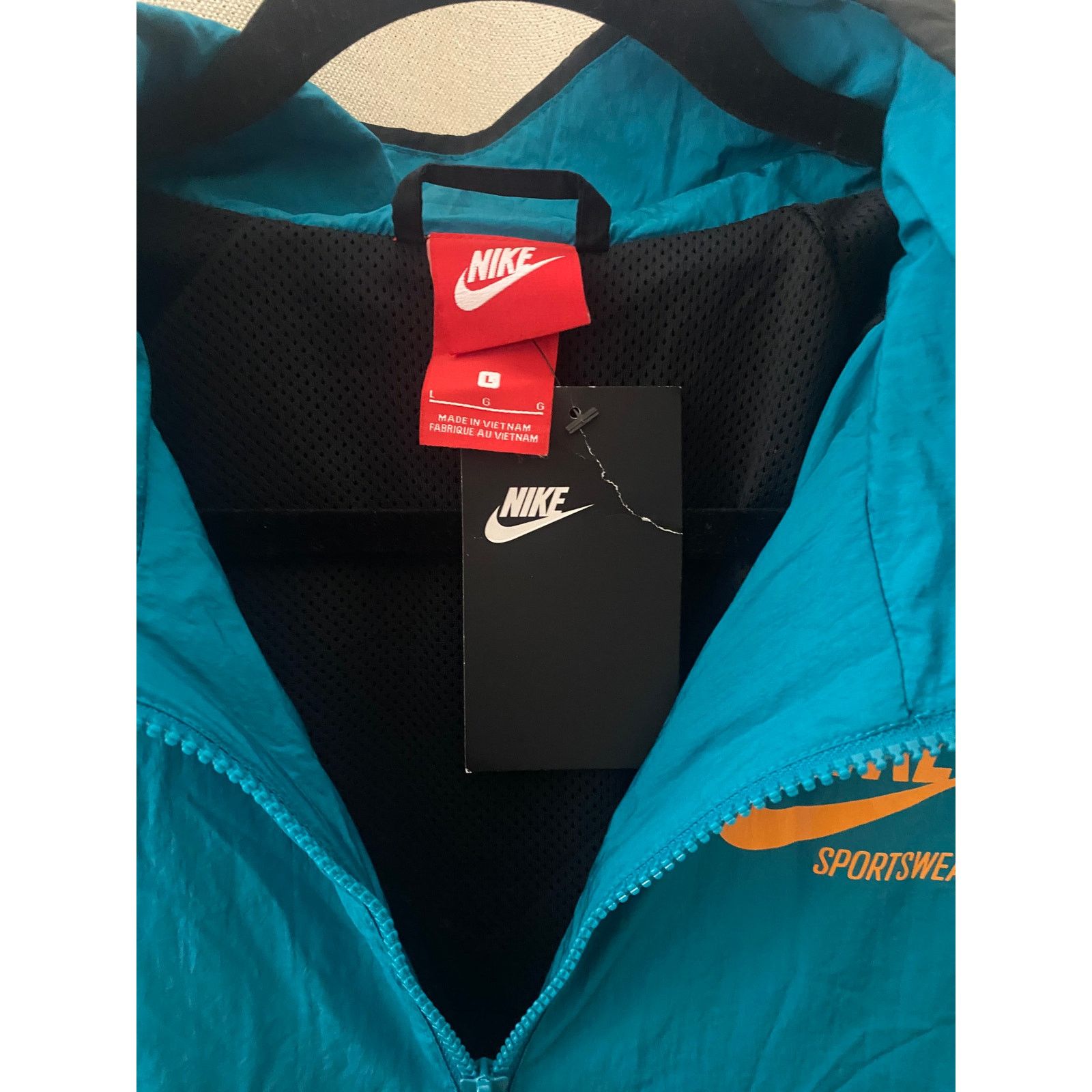 Nike Nike Half Zip Archive Jacket Black Teal Sail m large Size US L / EU 52-54 / 3 - 2 Thumbnail