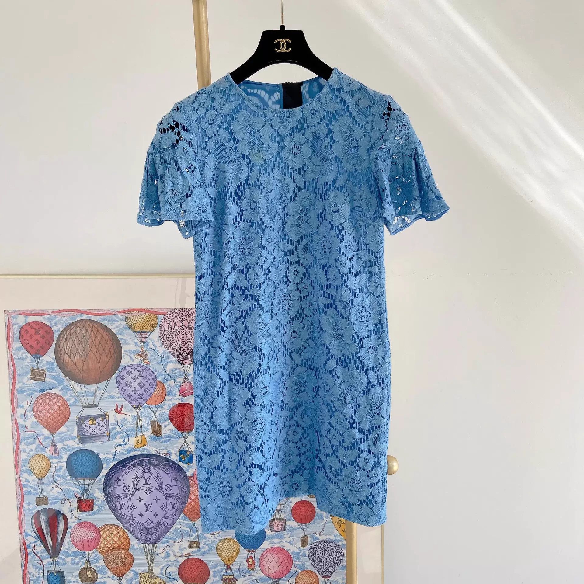 Burberry Burberry lace blue dress Size XS / US 0-2 / IT 36-38 - 1 Thumbnail