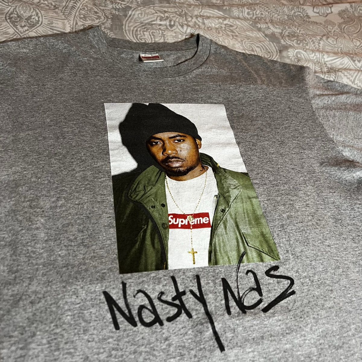Supreme Supreme Nasty Nas Photo Tee Nas T shirt Size US L / EU 52-54 / 3 - 9 Thumbnail