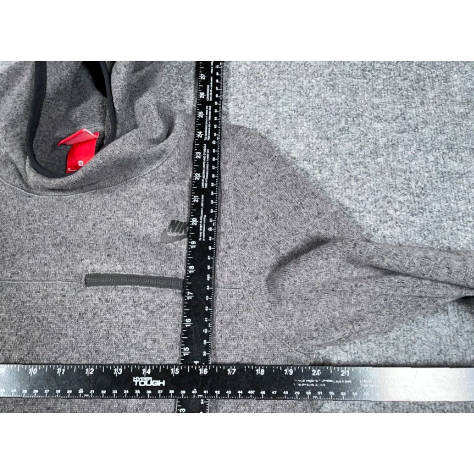 Nike Nike Hoodie Women's Medium Gray Funnel Neck Fleece Lightweight Zip Pocket Size M / US 6-8 / IT 42-44 - 5 Thumbnail