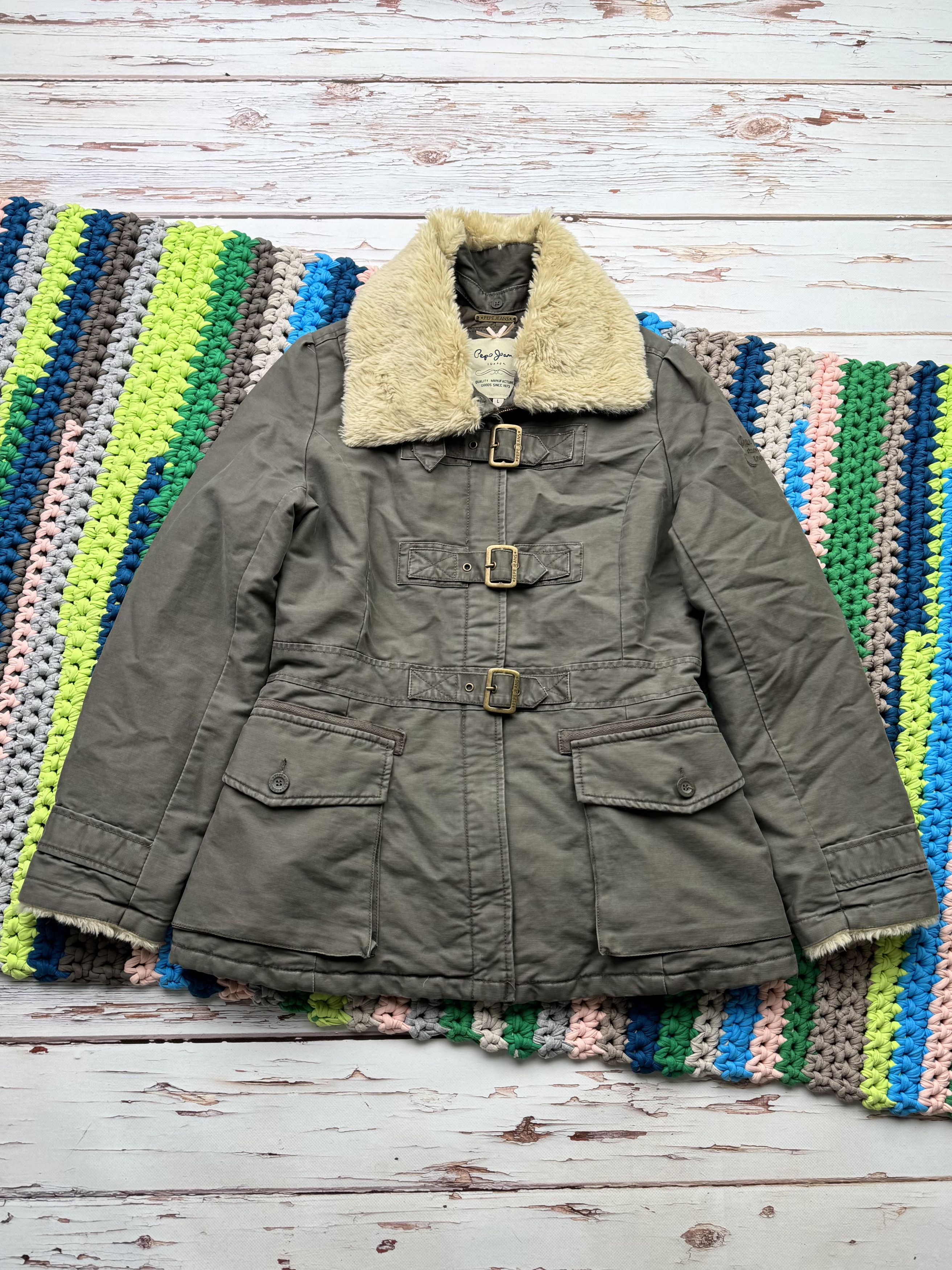 If Six Was Nine Vintage Jacket With Straps (ET1)(D15) Size L / US 10 / IT 46 - 1 Thumbnail