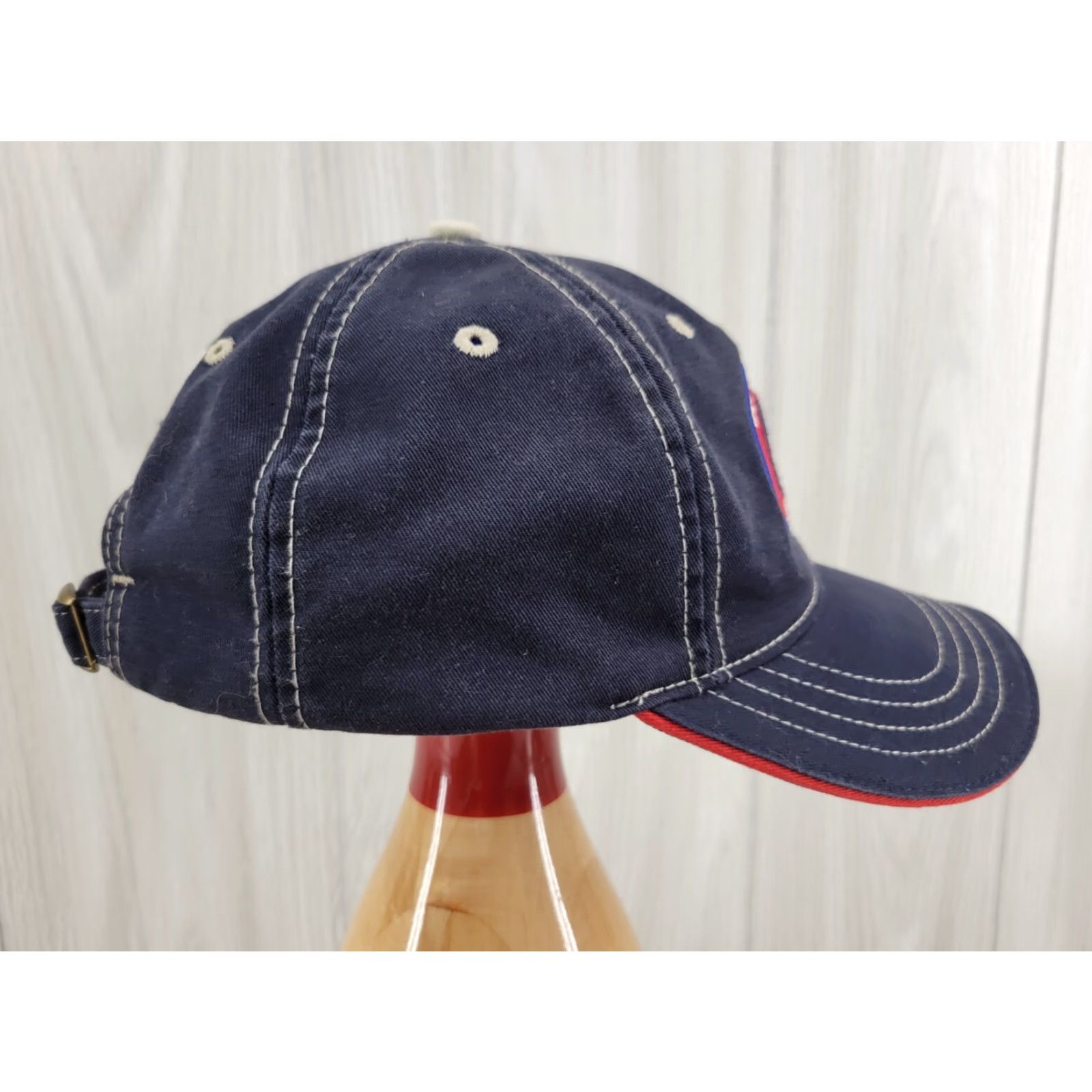Vintage Cabela's Hat Cap OSFM Adjustable Strap Embroidered Blue Logo Baseball Cap Men Adjustable Blue Outdoor Casual Mens Size ONE SIZE - 4 Thumbnail