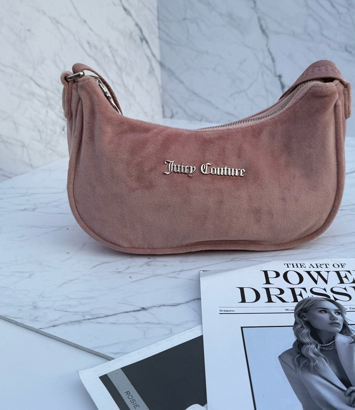Juicy Couture Pink velur bag Juicy Couture Size ONE SIZE - 21 Thumbnail