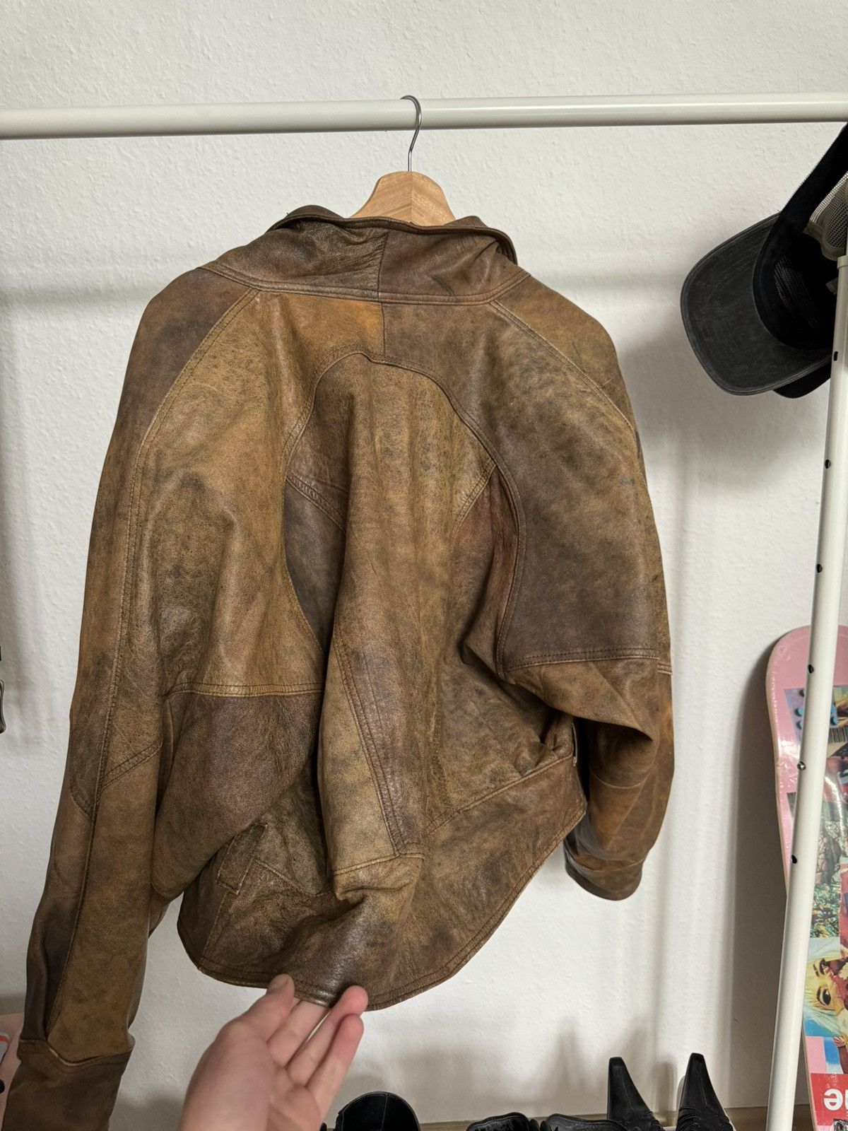 Genuine Leather Vintage Leather Bomber Jacket from 80’S Size US L / EU 52-54 / 3 - 4 Thumbnail