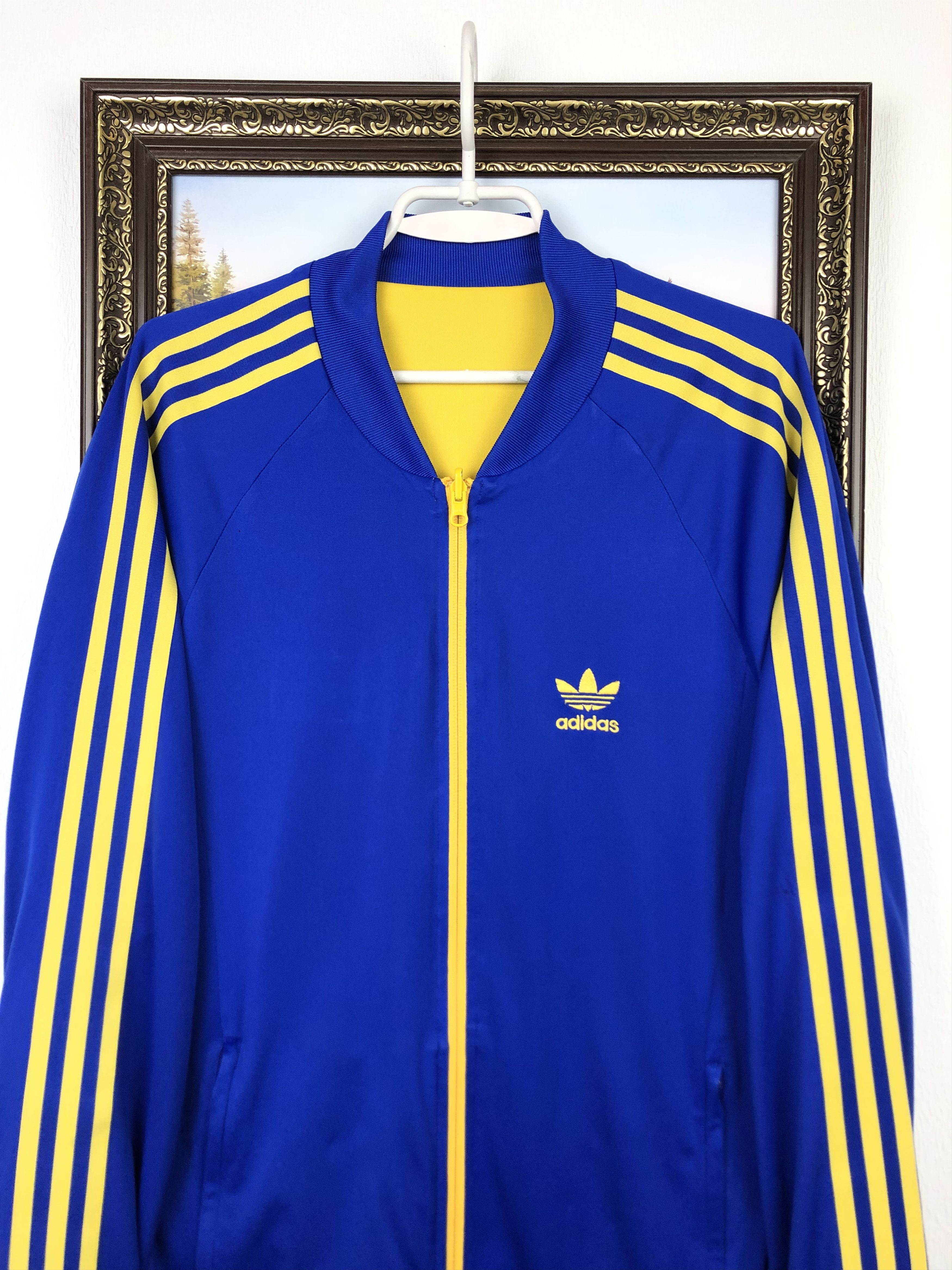 Adidas Adidas Sweden Jacket World Cup Soccer Track Top Reversible Size US L / EU 52-54 / 3 - 3 Thumbnail