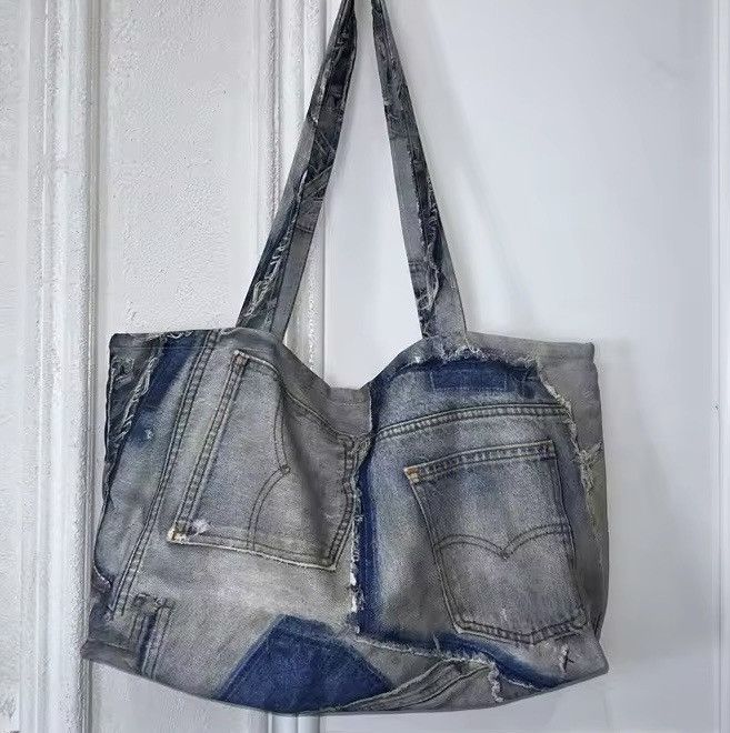 Japanese Brand printed denim shoulder bag Size ONE SIZE - 1 Thumbnail