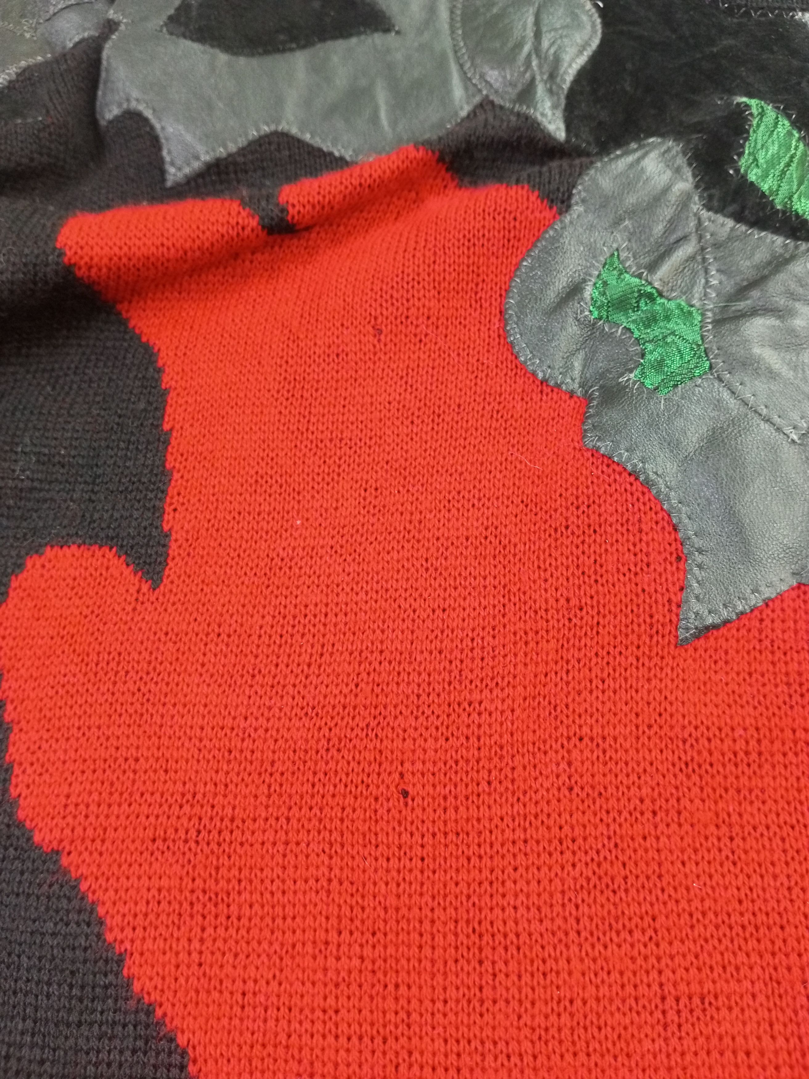 Other Crazy Vintage Place Vendome leather Embroidery Knit Sweater Size US M / EU 48-50 / 2 - 15 Thumbnail