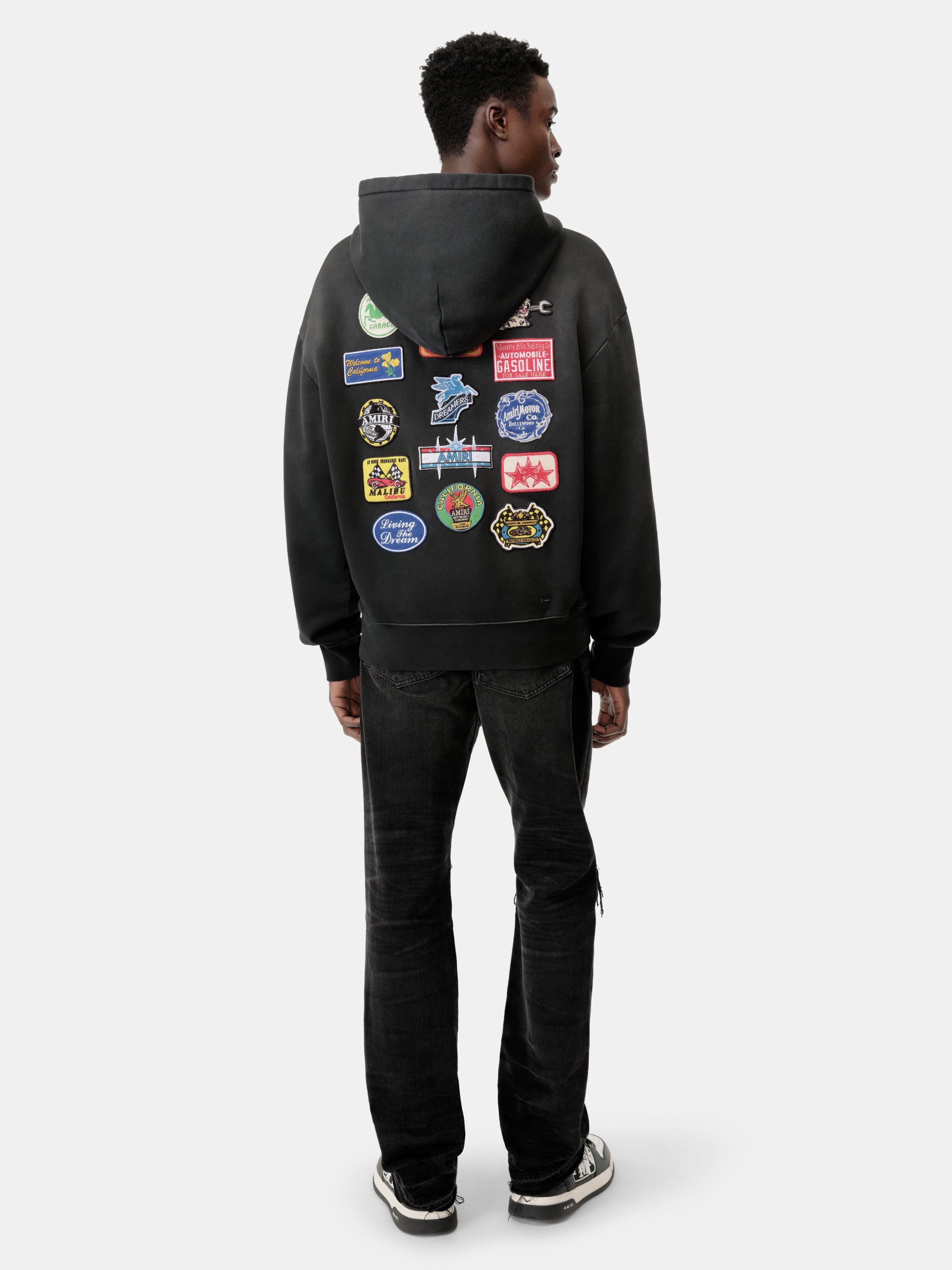 Amiri o1h1sh11225 Station Patch Oversized Hoodie in Black Size US S / EU 44-46 / 1 - 6 Thumbnail