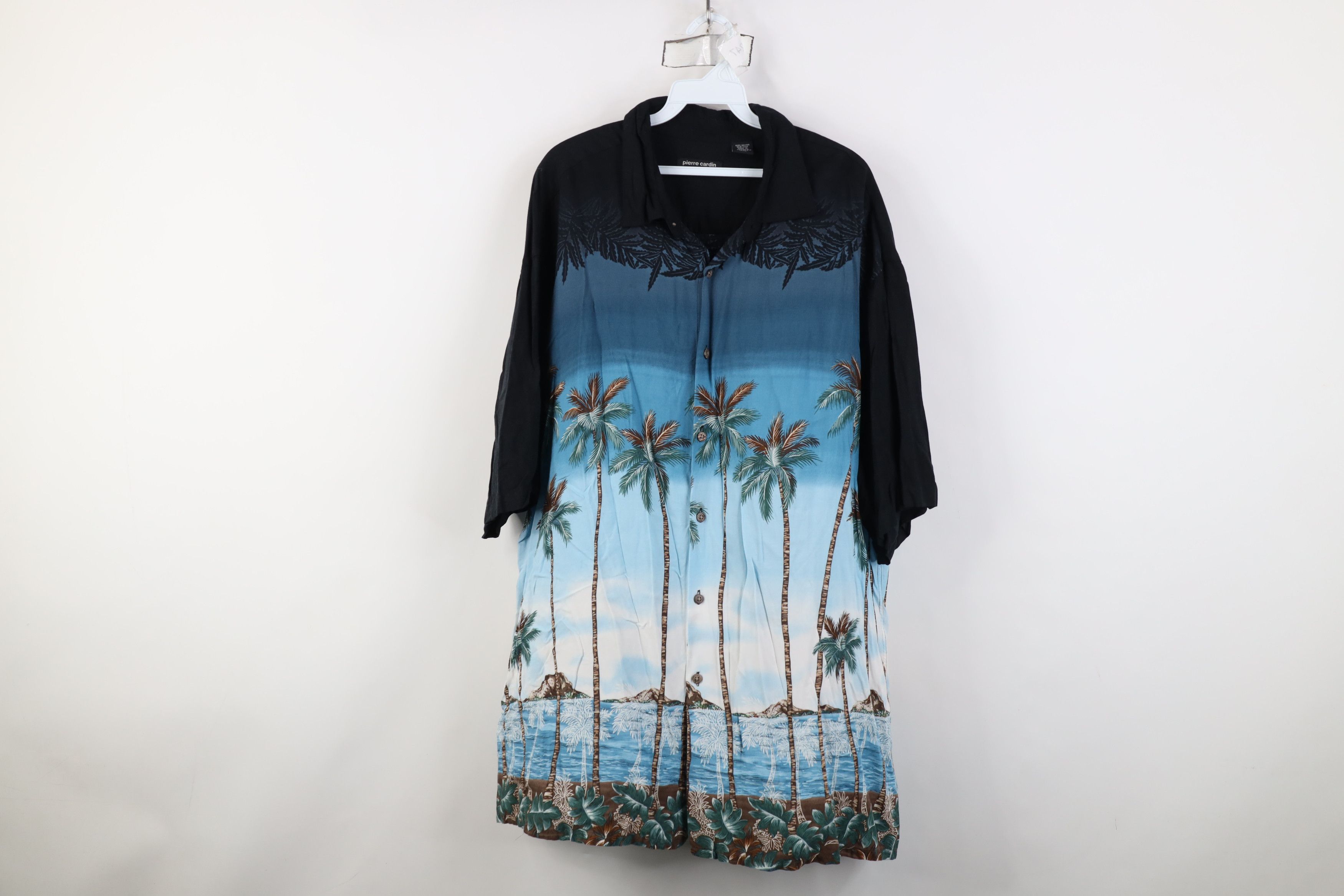 Vintage Vintage 90s Streetwear Palm Tree Beach Hawaiian Button Shirt Size US XXL / EU 58 / 5 - 1 Thumbnail