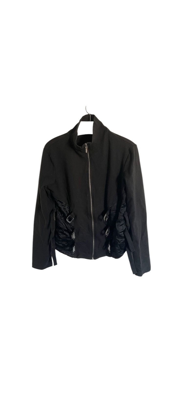 Other Y2K BLACK BONDAGE JACKET PARACHUTE 2000s belts goth 00s Size L / US 10 / IT 46 - 1 Thumbnail