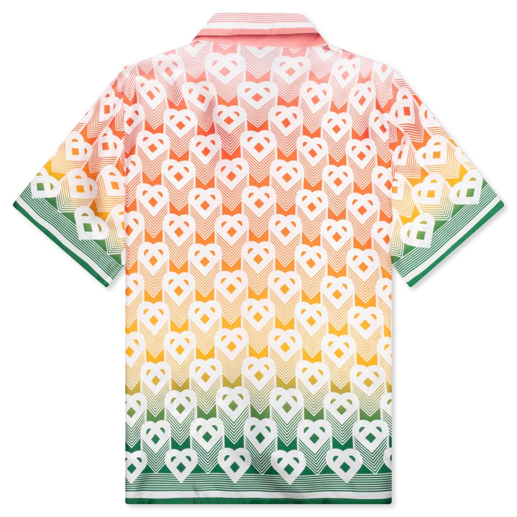 Casablanca o1mle0326 Cuban Collar Short Sleeve Shirt Heart Monogram Size US M / EU 48-50 / 2 - 2 Thumbnail
