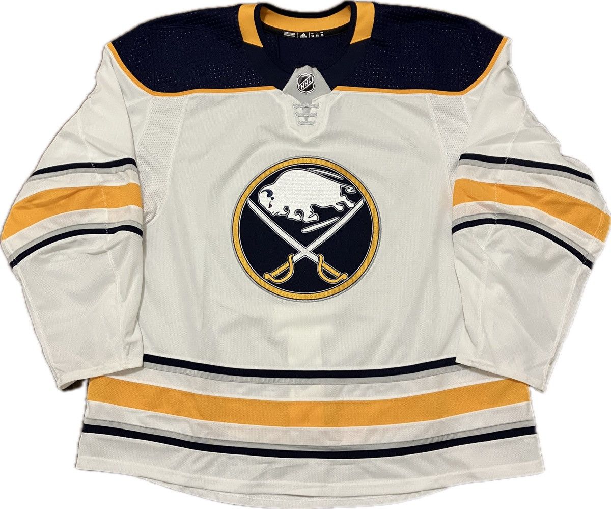 image of Buffalo Sabres Blank Mic Adidas Nhl Hockey Jersey Size 58, Men's