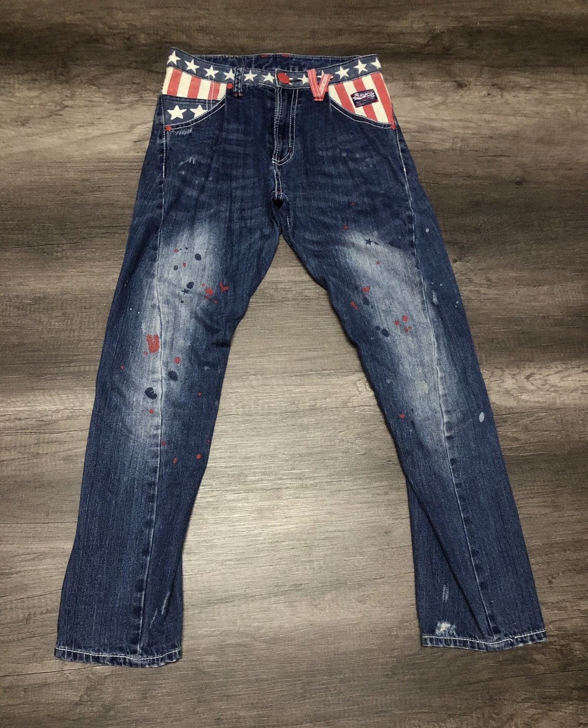 Japanese Brand BLUE MOON BLUE DENIM JEANS Size US 30 / EU 46 - 9 Thumbnail