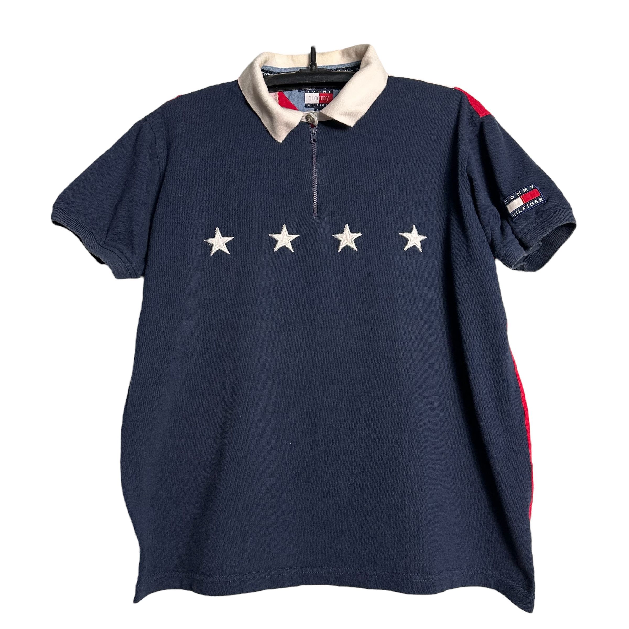 🔥RARE🔥Vintage Tommy Hilfiger Stripes Backhit Polo Shirt