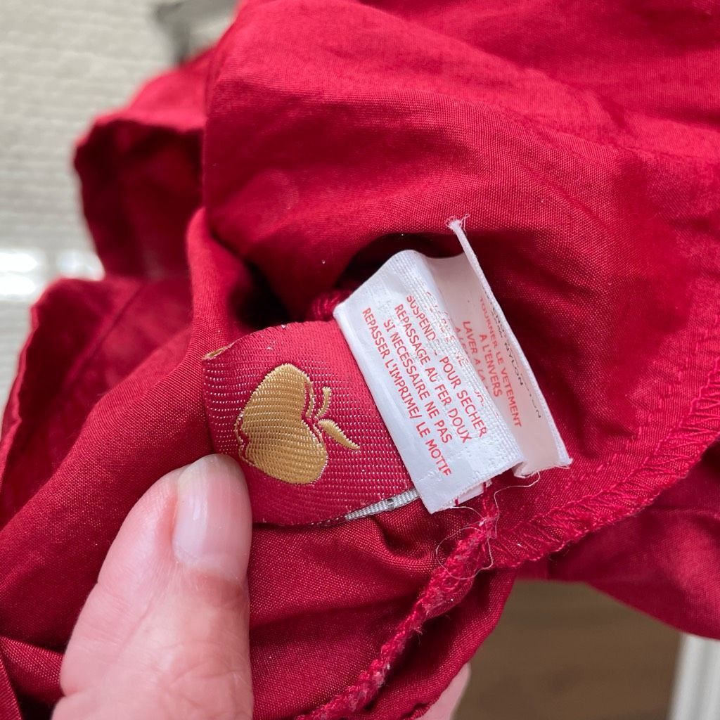 Other Vintage Y2K Apple Bottoms Red Satin Romper Removable Straps Size US 28 / EU 44 - 14 Thumbnail