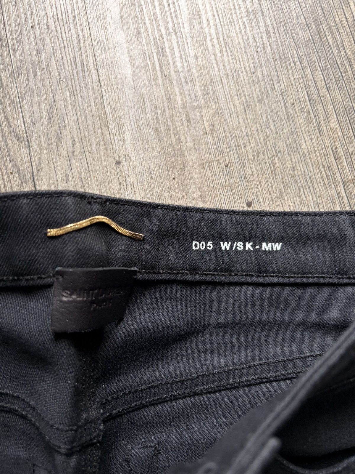Saint Laurent Paris Saint Laurent d05 high waist black denim pants Size 26" / US 2 / IT 38 - 5 Thumbnail