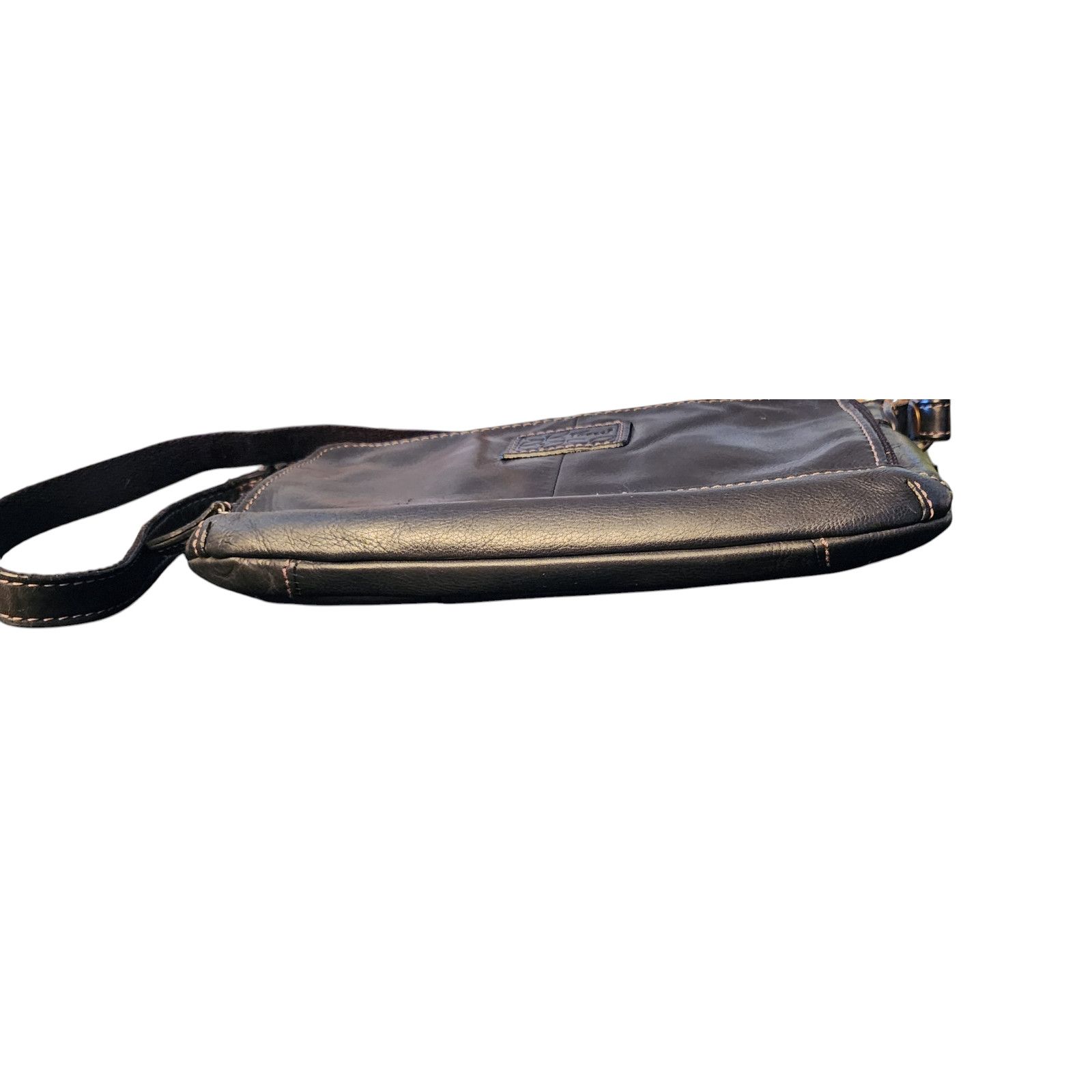 Fossil Vintage Fossil black leather black shoulder bag Size ONE SIZE - 7 Thumbnail