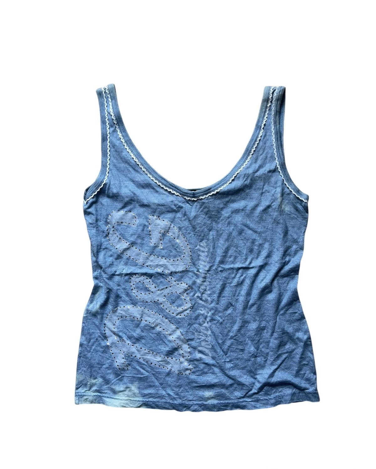 Dolce & Gabbana Dolce & Gabbana rhinestone y2k tank top ✨ Size S / US 4 / IT 40 - 2 Thumbnail