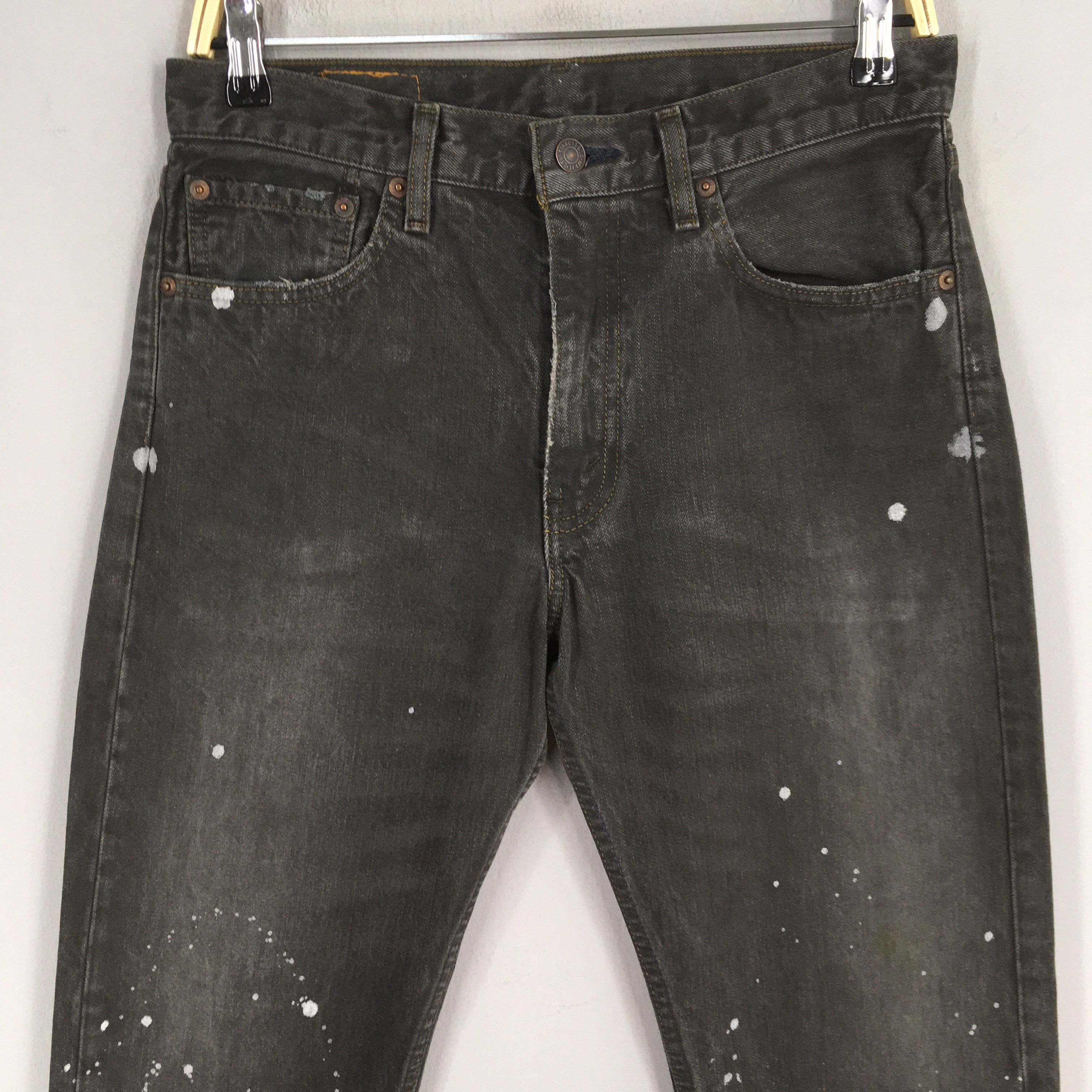 Levi's Size 29x29 Vintage 90s Levi's 505 Faded Black Jeans S1277 Size US 29 - 2 Thumbnail