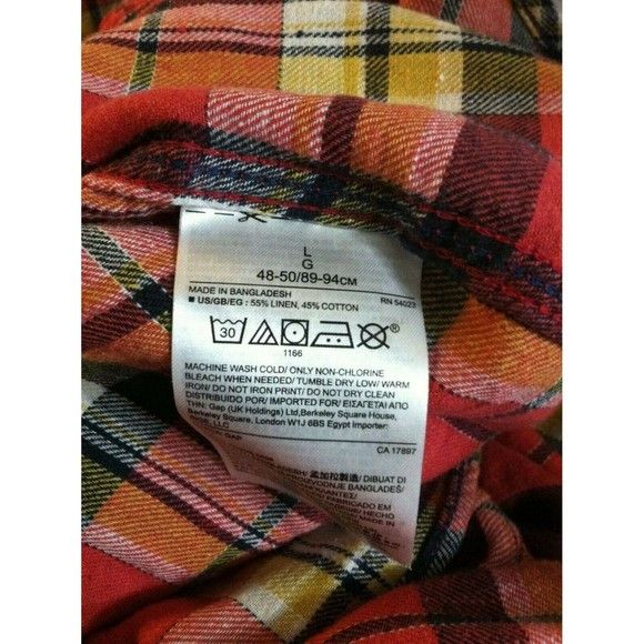 Gap GAP MENS NEW 55%LINEN 45%COTTON CASUAL SHIRT SIZE: L Size US L / EU 52-54 / 3 - 3 Thumbnail