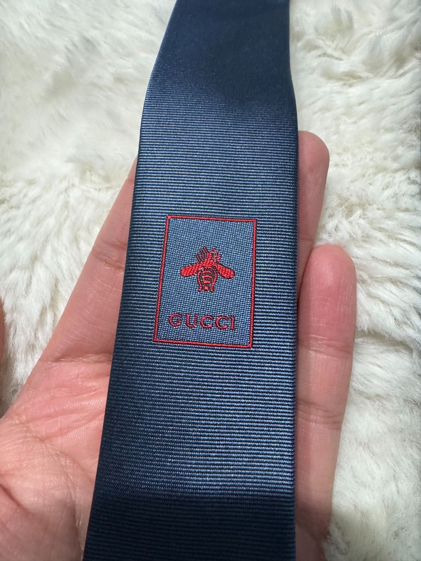 Gucci Gucci's new double Glogo silk tie 2501-Nextarrow Size ONE SIZE - 7 Thumbnail