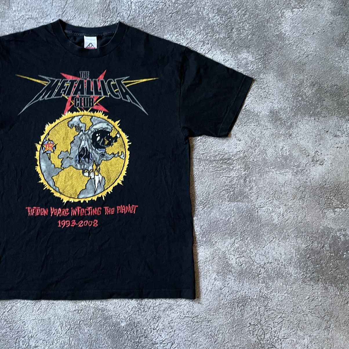 Band Tees Vintage 00s METALLICA BAND PUNK GOTH FACE ABSTRACT HORROR Size US L / EU 52-54 / 3 - 3 Thumbnail