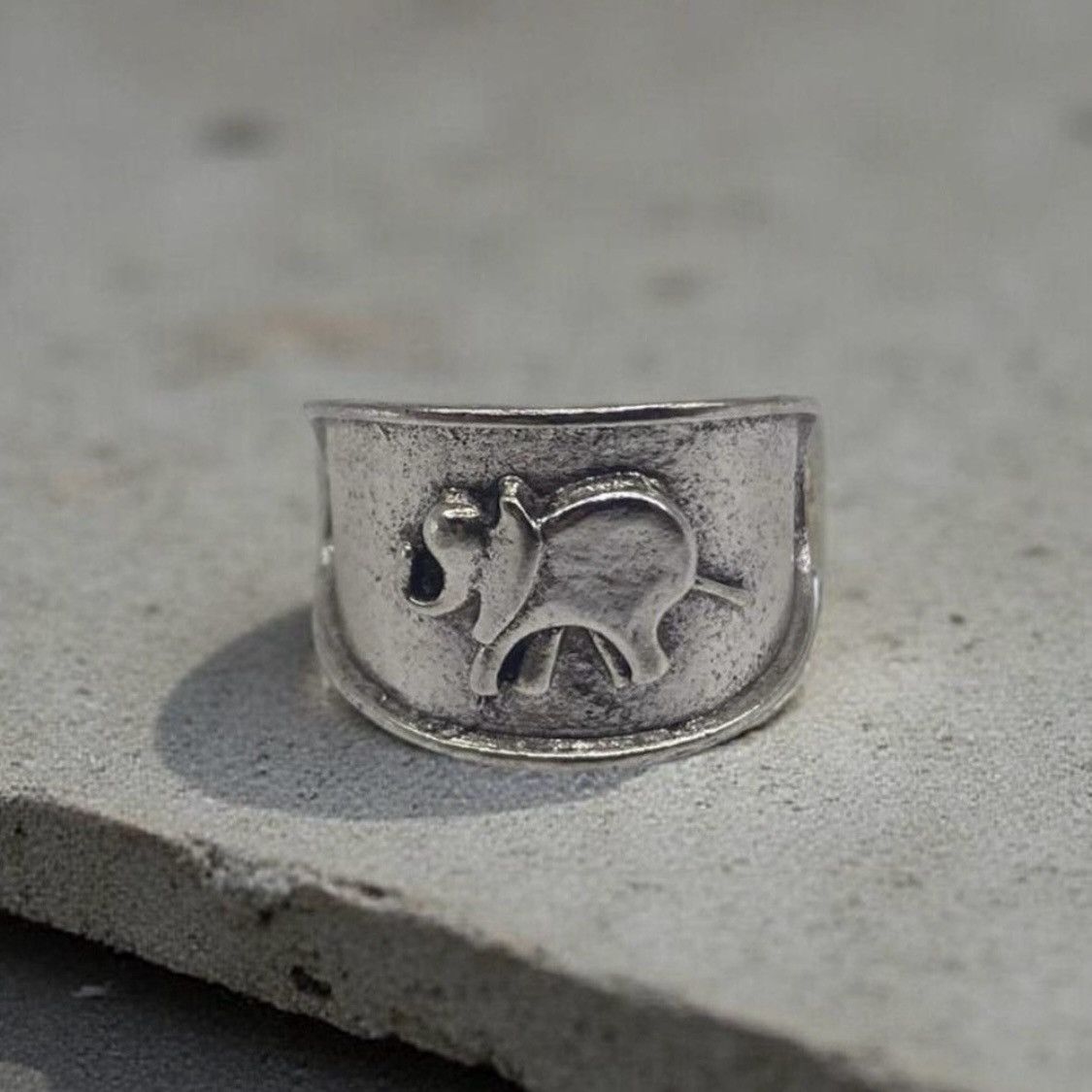 Other NEW!! Silver Tone Bohemian Elephant Cocktail Ring Size 10 Size ONE SIZE - 1 Thumbnail