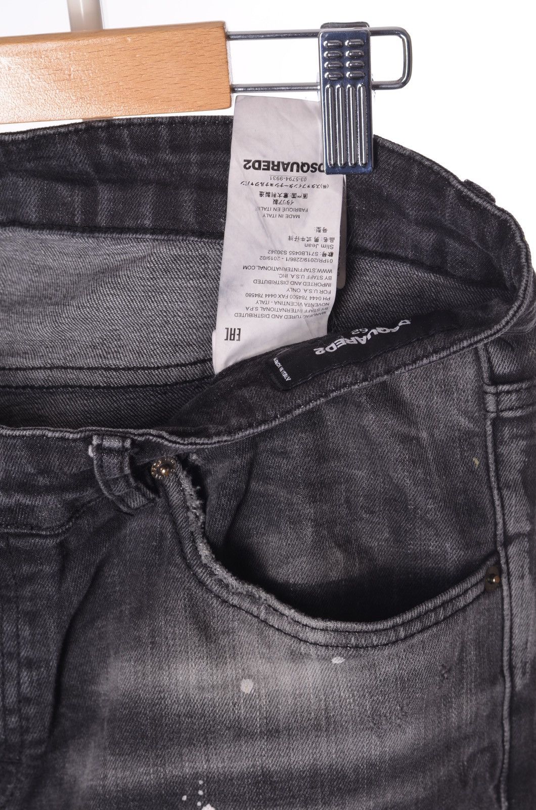 Dsquared2 Dsquared2 Biker Painted Skater Distressed Skinny Jeans Size US 34 / EU 50 - 5 Thumbnail