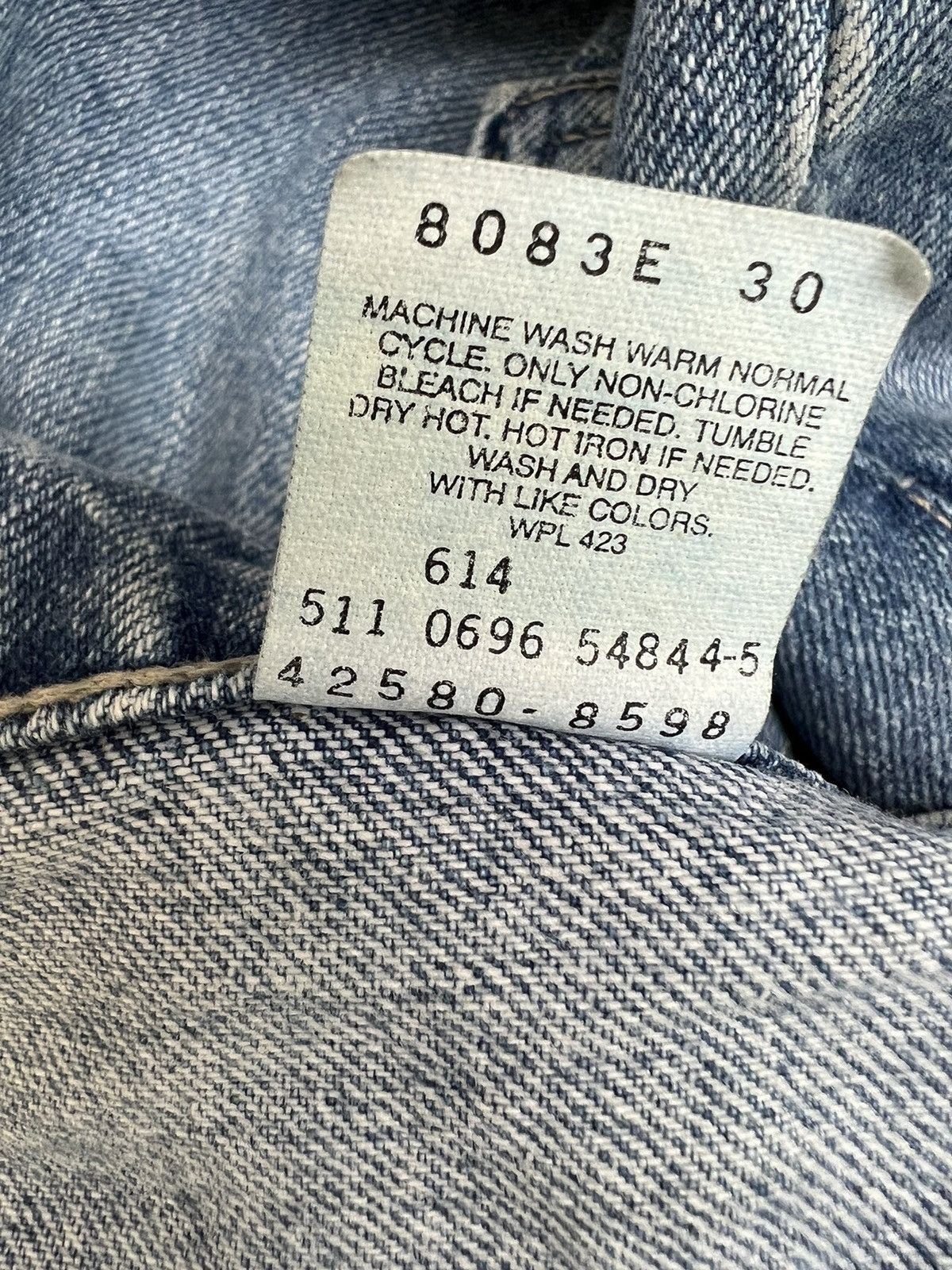 Levi's Vintage 1992 Levi’s L2 Light Blue Denim Baggy Fit Jeans Size US 33 - 24 Thumbnail