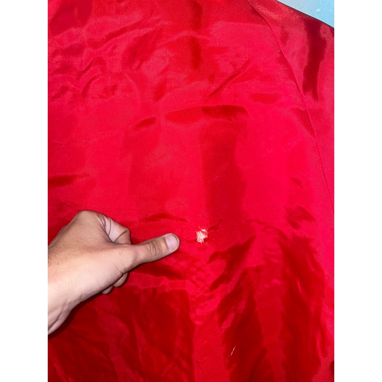 Vintage Vintage New Holland Red Bomber Jacket Upstream Lined VTG XL Size US XL / EU 56 / 4 - 10 Thumbnail