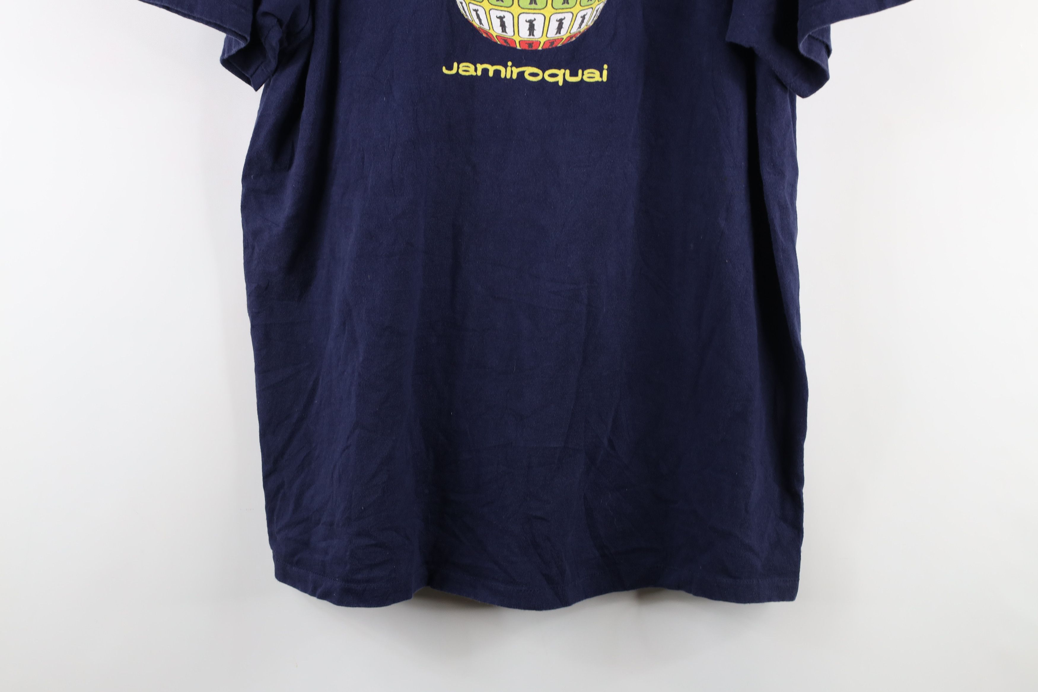 Vintage Vintage 90s Spell Out Jamiroquai Band T-Shirt Blue Cotton Size US L / EU 52-54 / 3 - 3 Thumbnail