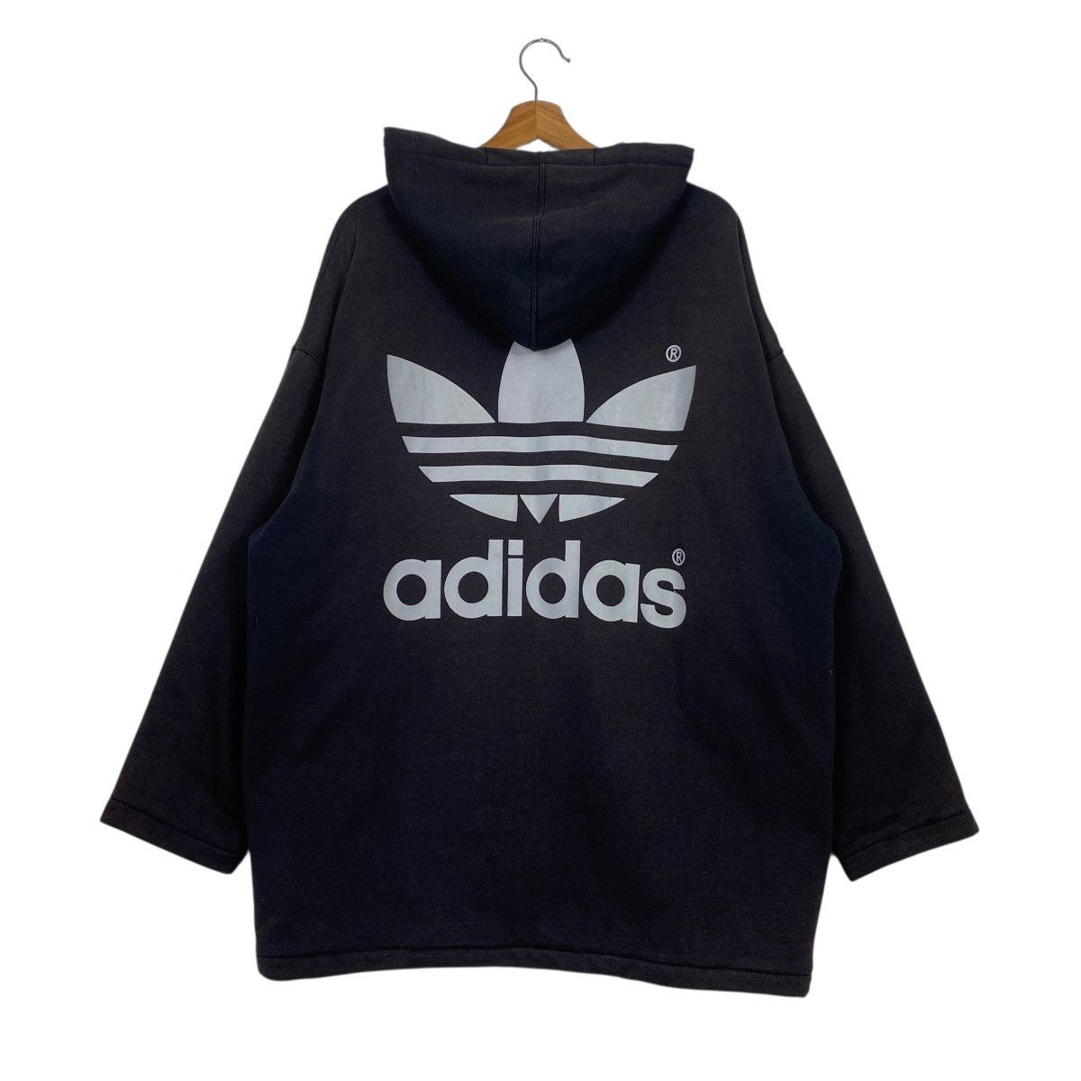 Adidas × Descente × Vintage Vintage 80s adidas big logo hoodie Size US L / EU 52-54 / 3 - 7 Thumbnail