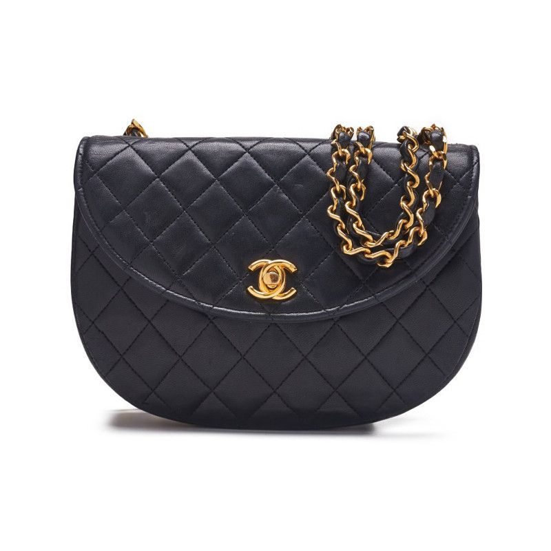 Chanel Mini Matelasse Chain Lambskin Black