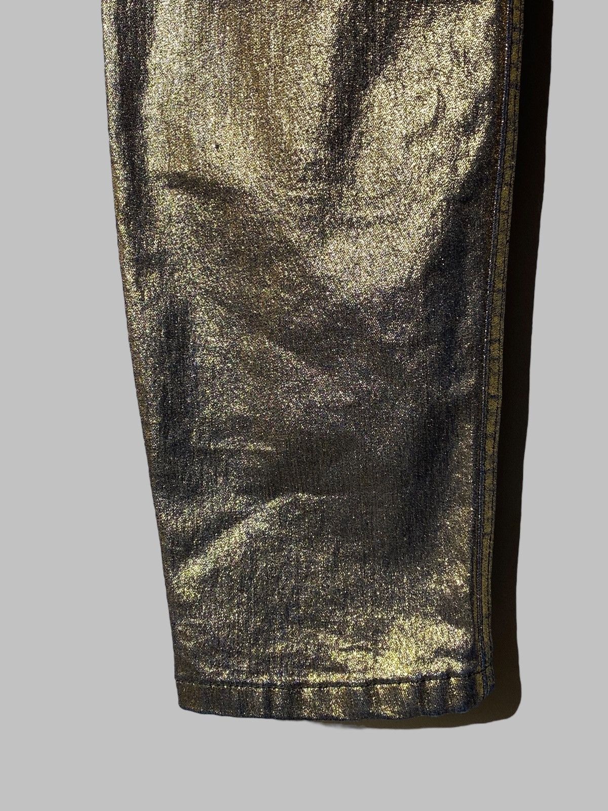 Alice + Olivia Alice + Olivia Shimmer Gold Women’s Pants Made In USA Size 30" / US 8 / IT 44 - 16 Thumbnail