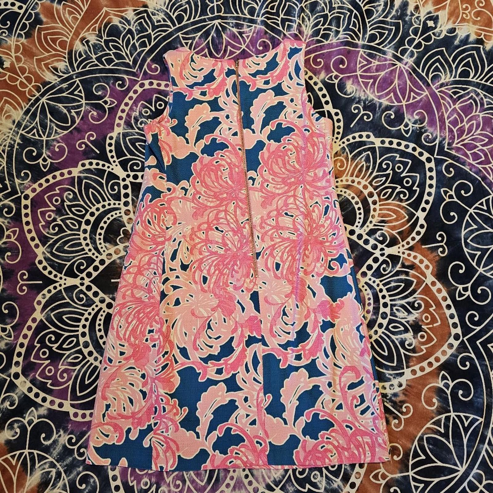 Designer Women's Just Taylor Floral Pink and Blue Dress Size S / US 4 / IT 40 - 5 Thumbnail