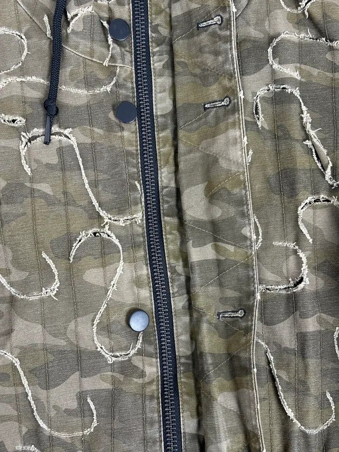 Diesel 2010 Diesel Khaki Jacket Nylon Laser Cut Distressed Size L Size US L / EU 52-54 / 3 - 14 Thumbnail