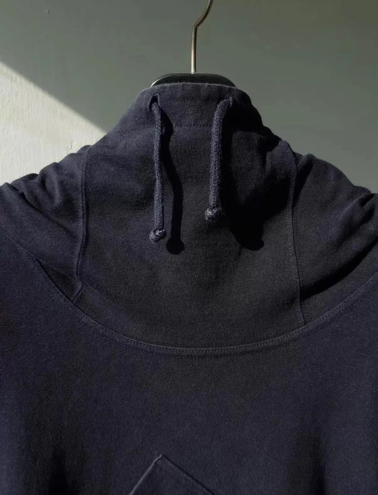 Issey Miyake Black Hoodie with Asymmetric Pocket, Size M. Size US M / EU 48-50 / 2 - 4 Thumbnail