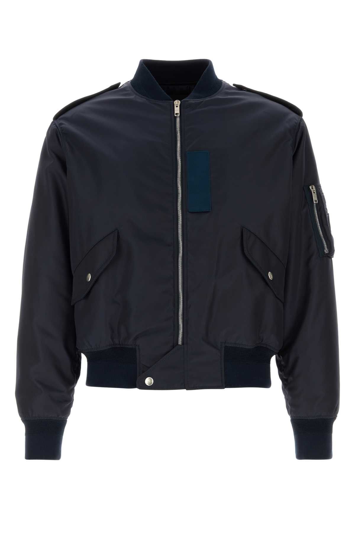 Givenchy Navy Blue Nylon Bomber Jacket Size US XL / EU 56 / 4 - 1 Thumbnail