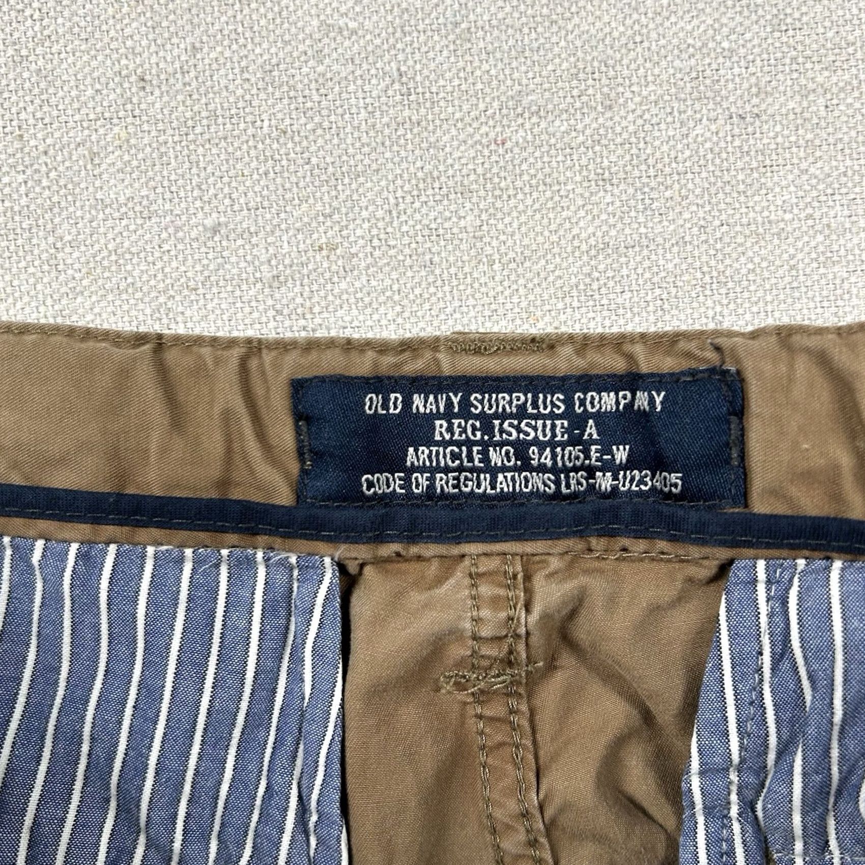 Vintage VINTAGE NAVY Pants Cargo 34x32 Mens Blue Canvas 90s Y2K Army Grunge Utility Straight Size US 34 / EU 50 - 3 Thumbnail