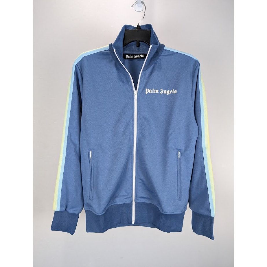 Palm Angels o1rshd1 Rainbow Classic Track Jacket in Blue White Size US M / EU 48-50 / 2 - 2 Thumbnail