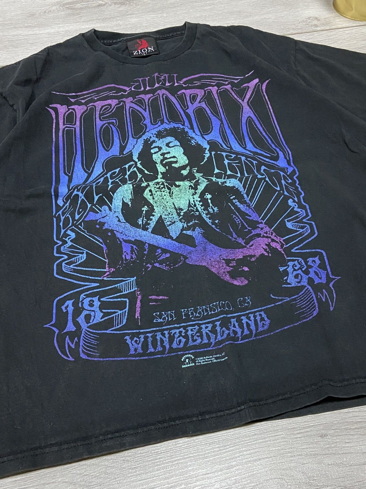 Vintage Jimi Hendrix 2009 Zion vintage t-shirt Winterland Size US L / EU 52-54 / 3 - 4 Thumbnail
