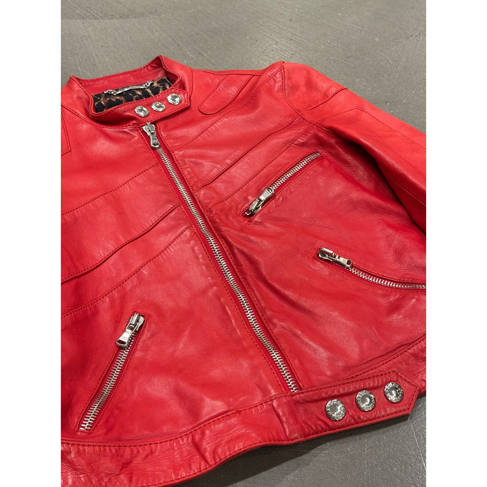 Dolce & Gabbana S/S2001 Dolce & Gabbana runway biker leather jacket Size M / US 6-8 / IT 42-44 - 4 Thumbnail