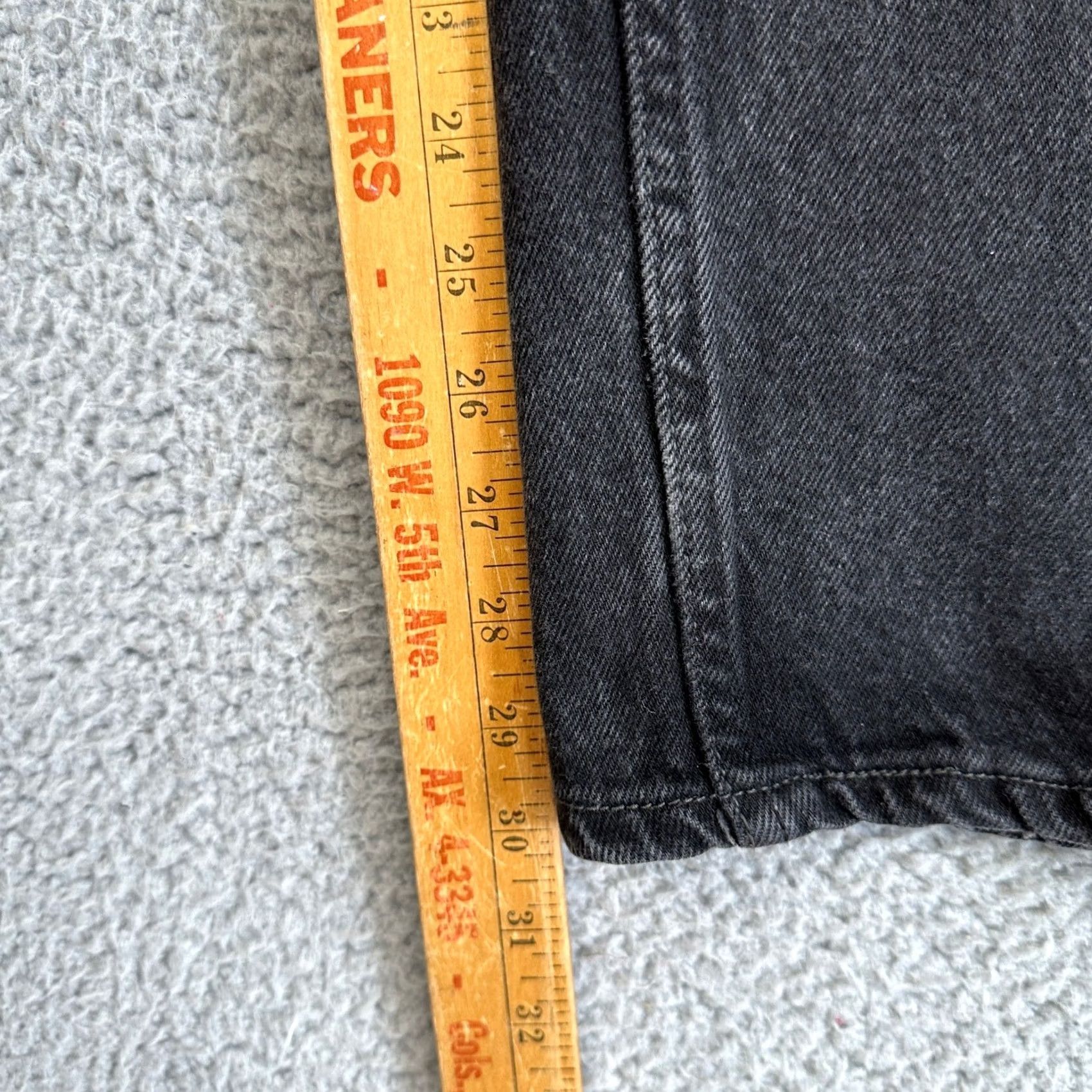 Levi's Levi's 550 Jeans Mens 38X30 Black Relaxed Fit Straight 5-Pocket Denim Cotton Zip Button N/A Size US 38 / EU 54 - 7 Thumbnail