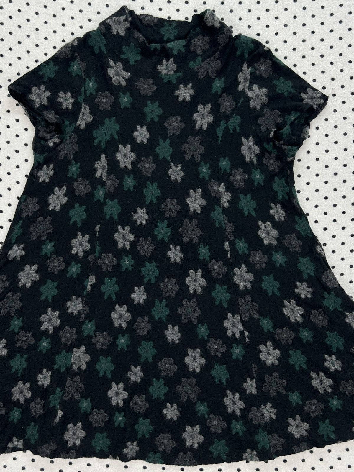 Japanese Brand Undici Nove Mock Neck Draped Dress Size XS / US 0-2 / IT 36-38 - 3 Thumbnail