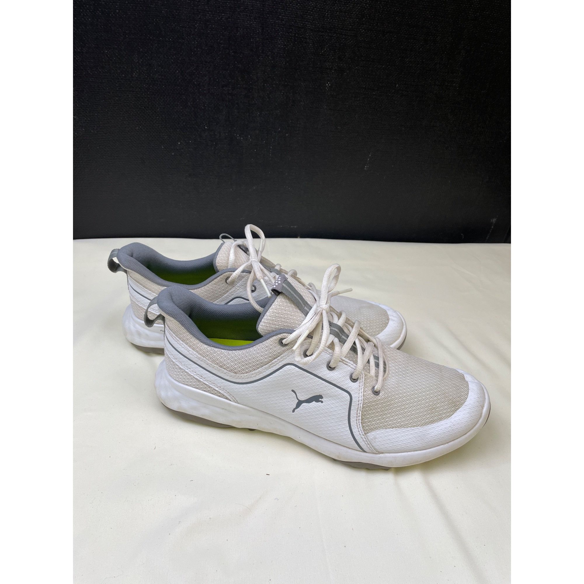 Puma Puma Men's White/Tan Sneakers / Shoes Size 11.5 SKU 5783 Size US 11.5 / EU 44-45 - 3 Thumbnail