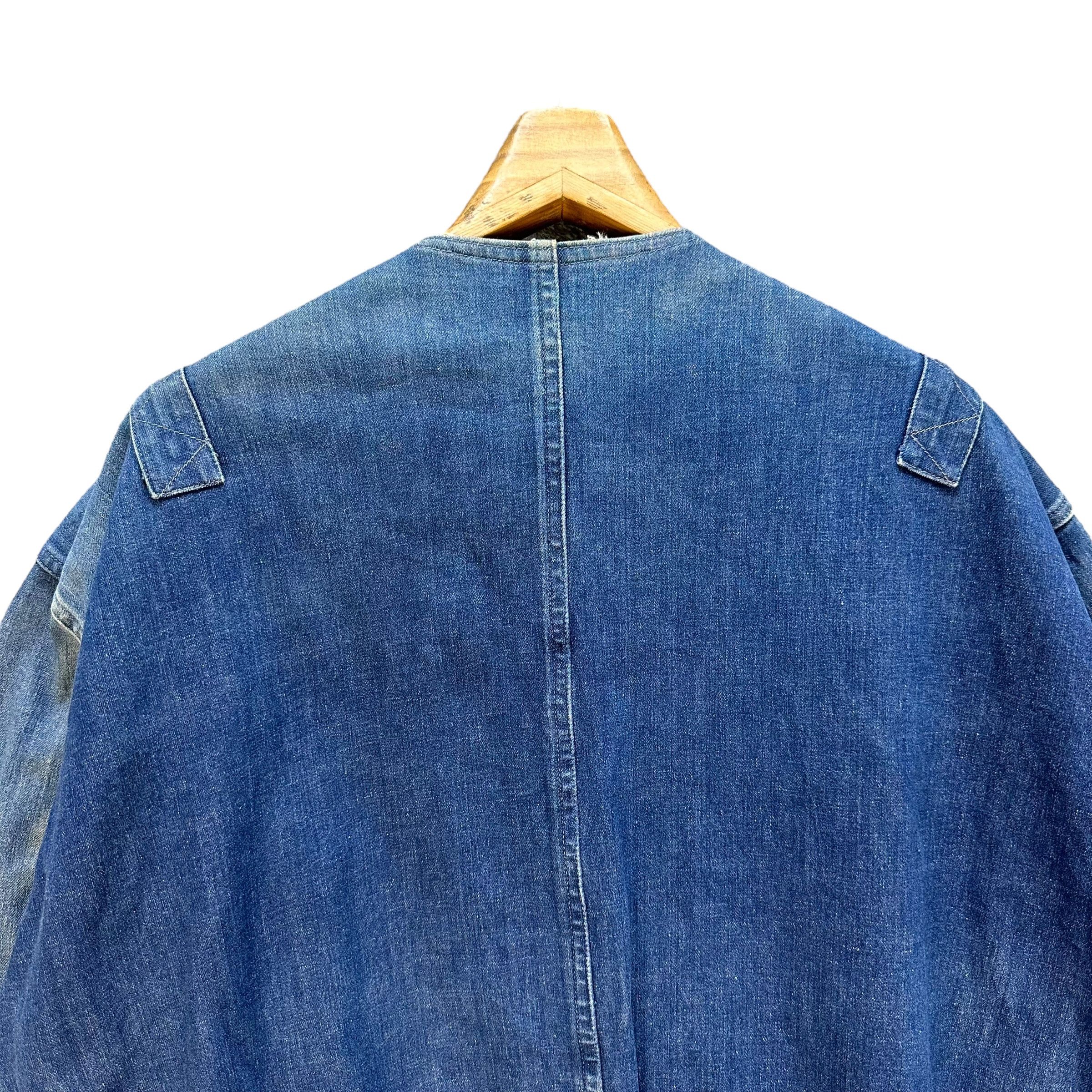 Issey Miyake 90's ISSEY MIYAKE MEN Brush Label Jeans Jacket #1510-A62 Size US M / EU 48-50 / 2 - 16 Thumbnail